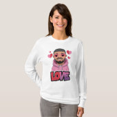 Valentine Eye Heart Drake T-Shirt (Vorne ganz)