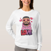 Valentine Eye Heart Drake T-Shirt (Vorderseite)