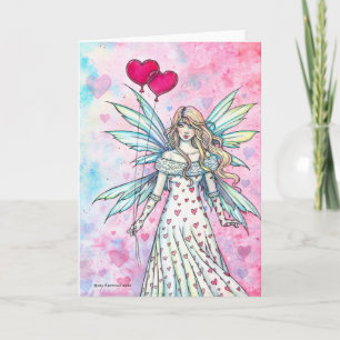 Valentine Fairy Blank Card von Molly Harrison Karte