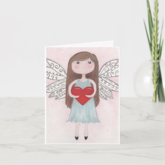Valentine Fairy Feiertagskarte (Vorderseite)