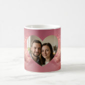 Valentine Fairy on Pink Clouds Fantasy Art Photo Kaffeetasse (Mittel)