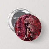 Valentine Fairy Pinback Button 'Herz' (Vorne & Hinten)