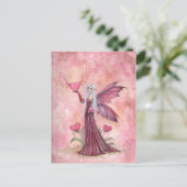 Valentine Fairy Postcard Feiertagspostkarte (Stehend Vorderseite)