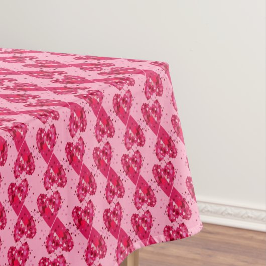 Valentine Falling Liebe Sweethearts Tischdecke (Beispiel)