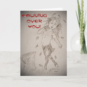 Valentine Fauning Over You Feiertagskarte