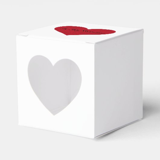 Valentine Favor Box Geschenkschachtel (Vorderseite)