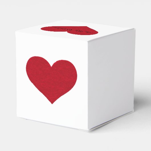Valentine Favor Box Geschenkschachtel (Rückseite)