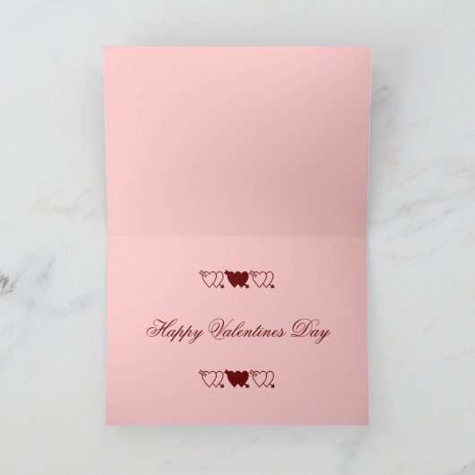 Valentine Feiertagskarte (Innenseite)