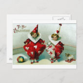 Valentine Feiertagspostkarte (Vorne/Hinten)