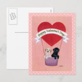 Valentine Feiertagspostkarte (Vorne/Hinten)