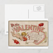 Valentine Feiertagspostkarte (Vorne/Hinten)