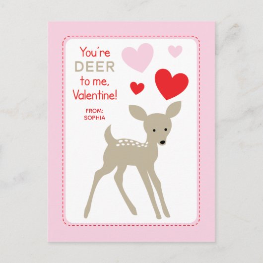 Valentine Feiertagspostkarte (Vorderseite)