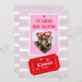 Valentine Ferienkarte für Hunde Feiertagskarte (Vorne/Hinten)