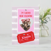 Valentine Ferienkarte für Hunde Feiertagskarte (Stehend Vorderseite)