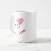 Valentine Fingerprint Heart Mug Kaffeetasse (Vorderseite Links)