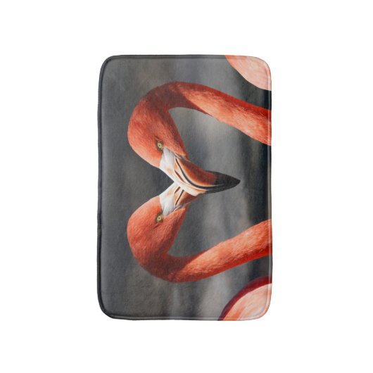 Valentine Flamingo Badematte (Vorderseite Vertikal)