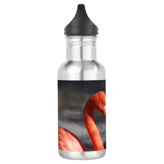 Valentine Flamingo Edelstahlflasche (Links)