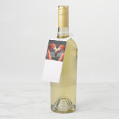 Valentine Flamingo Flaschenanhänger (Angewinkelt)