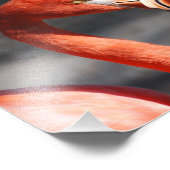 Valentine Flamingo Fotodruck (Ecke)