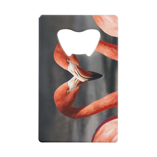 Valentine Flamingo Geldbeutel Flaschenöffner (Vorderseite)