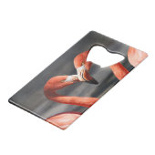 Valentine Flamingo Geldbeutel Flaschenöffner (Vorderseite Schrägansicht)