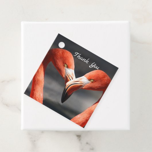 Valentine Flamingo Geschenkanhänger (Beispiel)