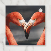 Valentine Flamingo Geschenkanhänger (Rückseite)