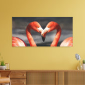 Valentine Flamingo Leinwanddruck (Insitu (Wohnzimmer))