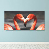 Valentine Flamingo Leinwanddruck (Insitu (Holzboden))