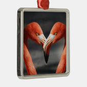 Valentine Flamingo Ornament Aus Metall (Rechts)