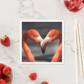 Valentine Flamingo Serviette (Beispiel)