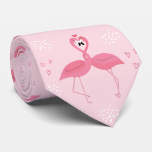 Valentine Flamingos Krawatte