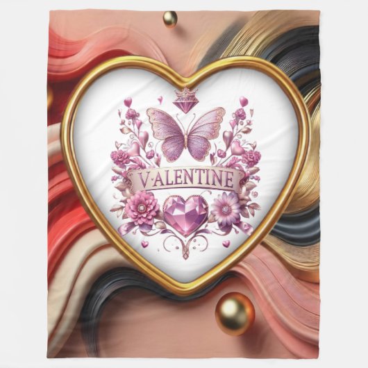 Valentine Fleecedecke (Vorderseite)