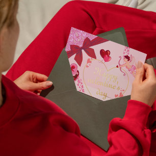 Valentine Foil Card Folien Feiertagskarte