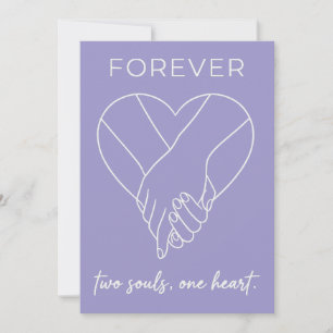 Valentine Forever Design   Paar Ein Herz Feiertagskarte