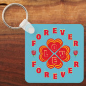 Valentine Forever Love Schlüsselanhänger (Vorderseite)
