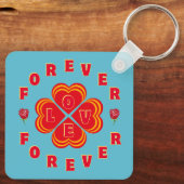 Valentine Forever Love Schlüsselanhänger (Rückseite)