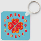 Valentine Forever Love Schlüsselanhänger (Rückseite)