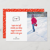 Valentine Foto Cards Feiertagskarte (Vorne/Hinten)