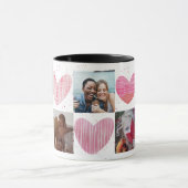 Valentine Foto Heart Collage Tasse (Zentrum)