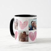 Valentine Foto Heart Collage Tasse (Vorderseite Links)