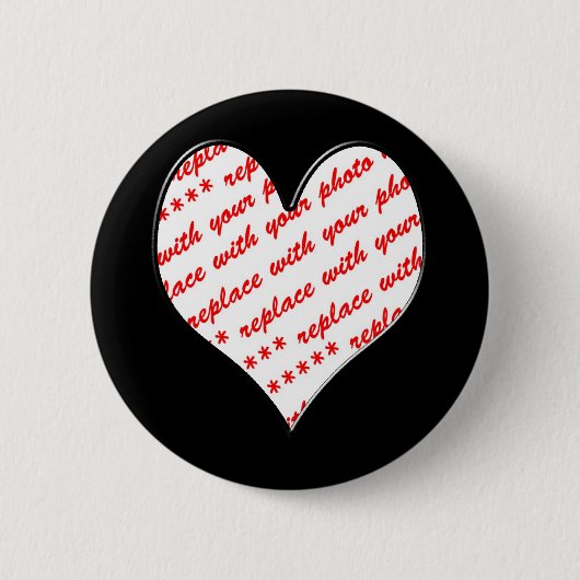 Valentine-Foto-Rahmen Button (Vorderseite)