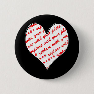 Valentine-Foto-Rahmen Button
