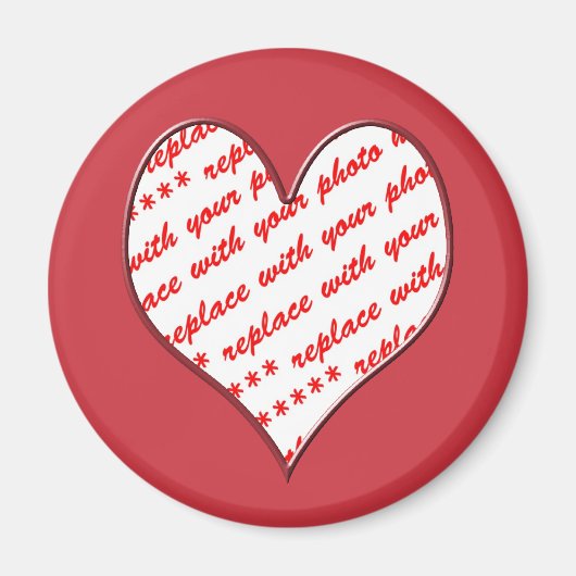 Valentine-Foto-Rahmen Magnet (Vorne)