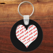 Valentine-Foto-Rahmen Schlüsselanhänger (Vorderseite)
