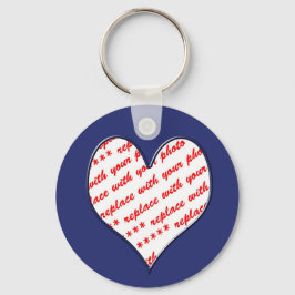 Valentine-Foto-Rahmen Schlüsselanhänger