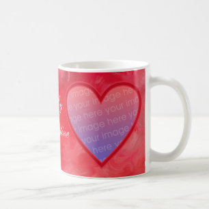 Valentine-Foto-Schablonen-Tasse - besonders Kaffeetasse