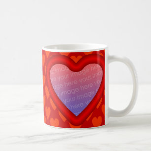 Valentine-Foto-Schablonen-Tasse Kaffeetasse
