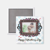 Valentine Foto Template Magnet (Vorderseite/Rückseite)