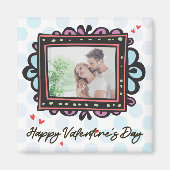 Valentine Foto Template Magnet (Vorne)